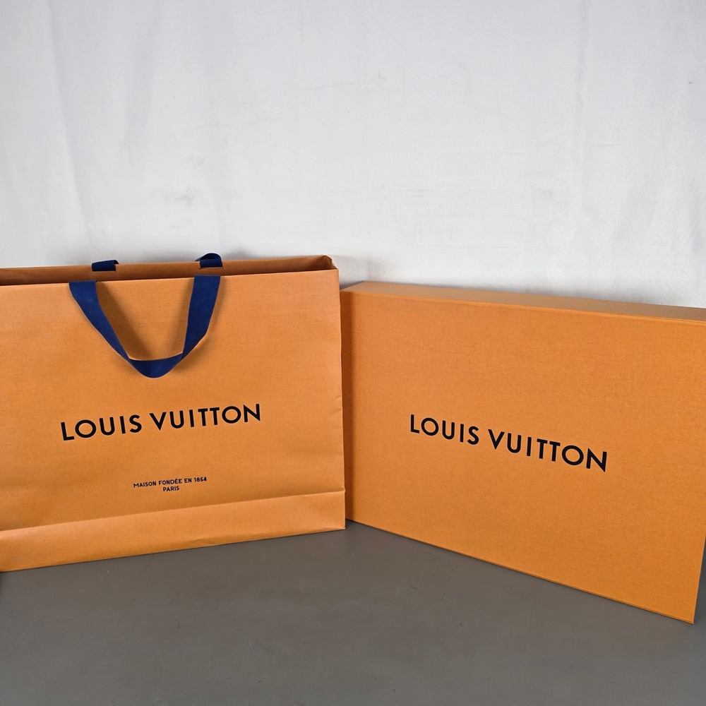 Louis Vuitton Large Magnetic Gift Box Shopping Bag & Dust Bag Set Only